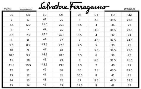 ferragamo shoe size chart.